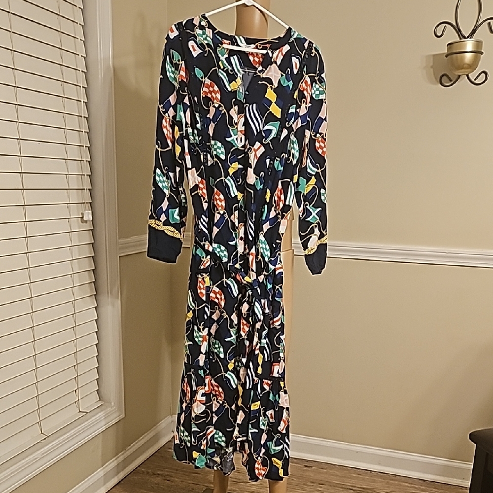 Crown & Ivy Multicolor Long Sleeve Dress